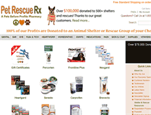 Tablet Screenshot of petrescuerx.com